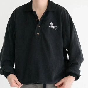 Vintage 90'S  Roche Black Boulder Lakes Golf Club Windbreaker Pullover Jacket XL